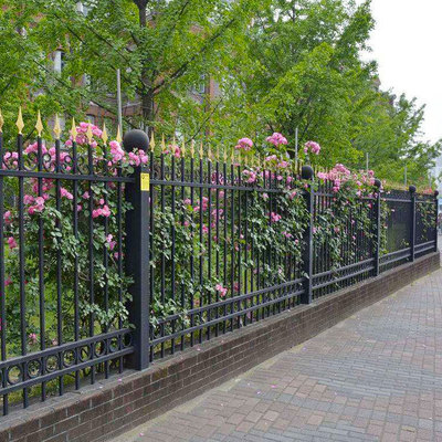 小區別墅學校工廠 鑄鐵鋅鋼圍墻護欄 1米8高 防攀爬 龐景實業