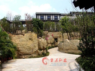 悅榕莊--園林假山塑石_重慶假山丨重慶假山制作丨重慶主題樂園裝修丨重慶雕塑制作丨假山塑石丨游樂場裝修丨園林景觀丨辰可實業